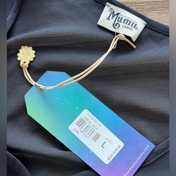 Show Me Your Mumu - sheer long sleeve top NWT - Picture 2 of 4